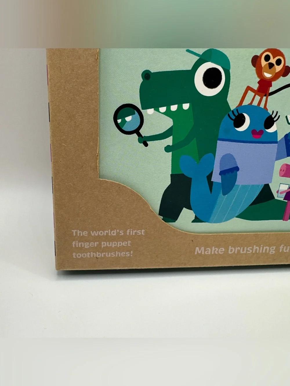 Baby & Toddler Toothbrush & Storybook Gift Set Monkey Finger Puppet Toothbrush